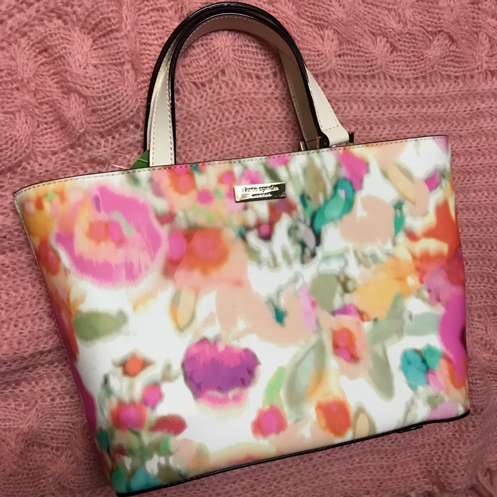 🆕 Kate Spade Watercolor Floral Tote Bag!